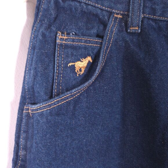 VTG Wrangler Womens Juniors 13 26x29 Blue Denim Jeans High Rise Made In USA - Picture 2 of 7